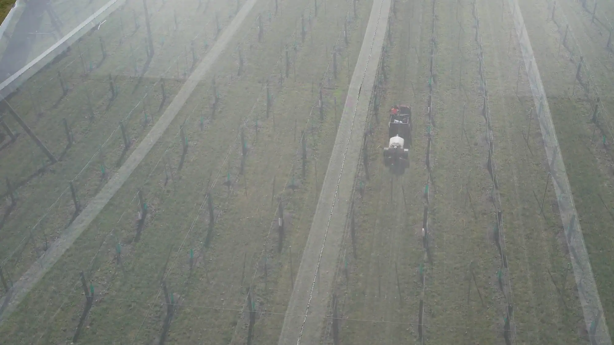 Bay Nutrients spraying Flamingro on Bay of Plenty Orchard